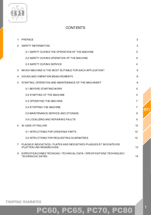 Maiuri compactoare pe benzină și Diesel Enar PC 60 H4T