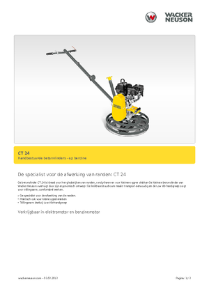 Șlefuitoare de beton Wacker Neuson CT 24-4 A
