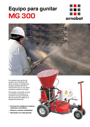 Mașini de torcretare Arnabat MG 300