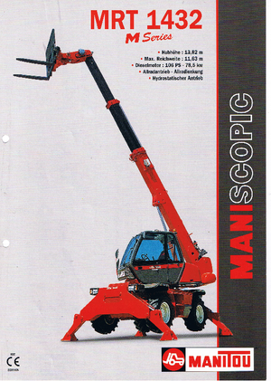 Încărcătoare telescopice cu structură superioară Manitou MRT 1432