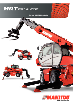 Încărcătoare telescopice cu structură superioară Manitou MRT 1850+ Privilege