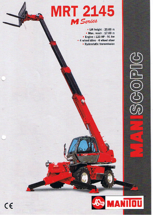 Încărcătoare telescopice cu structură superioară Manitou MRT 2145