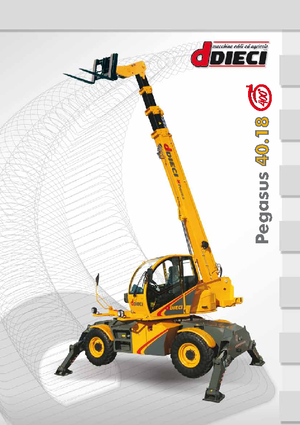 Încărcătoare telescopice cu structură superioară Dieci Pegasus 40.18/400 °
