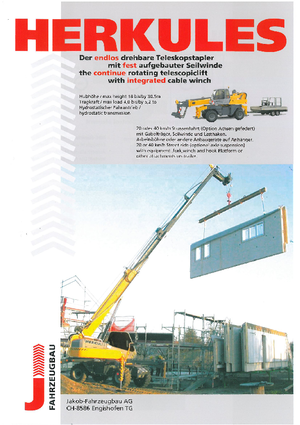 Încărcătoare telescopice cu structură superioară Herkules TD 45210
