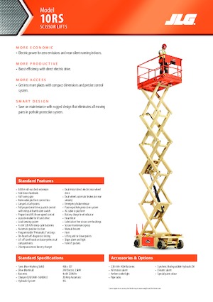 Platforme de ridicare de tip foarfecă pe roți JLG 10RS