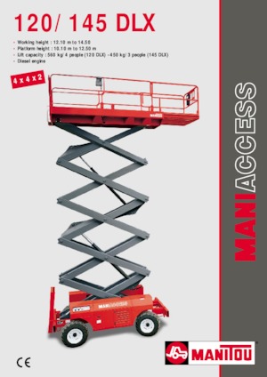 Platforme de ridicare de tip foarfecă pe roți Manitou 120 DLX