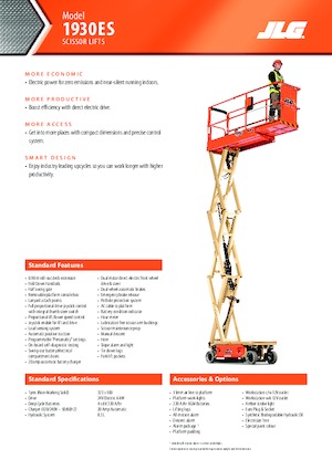 Platforme de ridicare de tip foarfecă pe roți JLG 1930ES