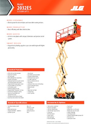 Platforme de ridicare de tip foarfecă pe roți JLG 2032ES