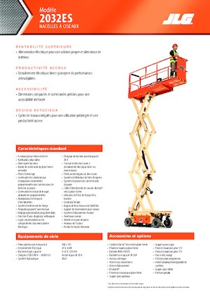 Platforme de ridicare de tip foarfecă pe roți JLG 2032ES