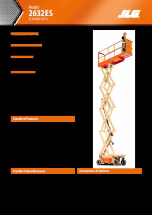 Platforme de ridicare de tip foarfecă pe roți JLG 2632ES