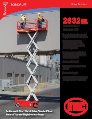 Platforme de ridicare de tip foarfecă pe roți MEC 2632SE