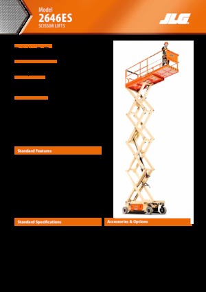 Platforme de ridicare de tip foarfecă pe roți JLG 2646ES