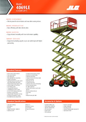 Platforme de ridicare de tip foarfecă pe roți JLG 4069LE