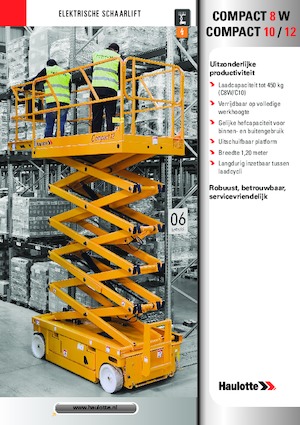Platforme de ridicare de tip foarfecă pe roți Haulotte Compact 10