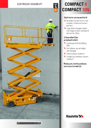 Platforme de ridicare de tip foarfecă pe roți Haulotte Compact 8N