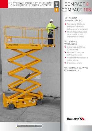 Platforme de ridicare de tip foarfecă pe roți Haulotte Compact 10N