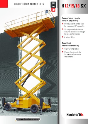 Platforme de ridicare de tip foarfecă pe roți Haulotte H15 SX