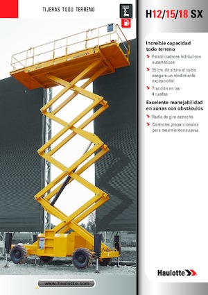 Platforme de ridicare de tip foarfecă pe roți Haulotte H15 SX