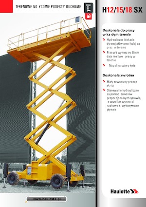 Platforme de ridicare de tip foarfecă pe roți Haulotte H15 SX
