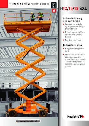Platforme de ridicare de tip foarfecă pe roți Haulotte H18 SXL