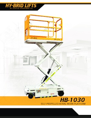 Platforme de ridicare de tip foarfecă pe roți Custom Equipment HB-1030