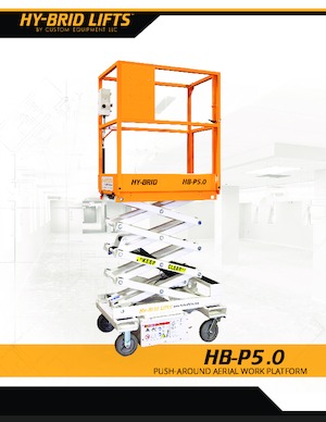Platforme de ridicare de tip foarfecă pe roți Custom Equipment HB-P5.0