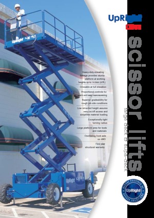 Platforme de ridicare de tip foarfecă pe roți UpRight LX 41 BE SD