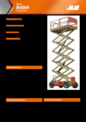 Platforme de ridicare de tip foarfecă pe roți JLG M4069LE