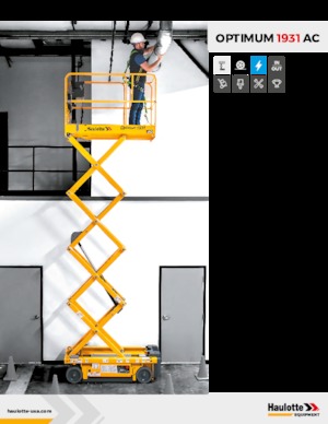 Platforme de ridicare de tip foarfecă pe roți Haulotte OPTIMUM 1931 AC