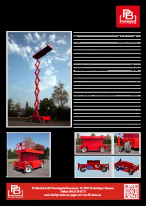 Platforme de ridicare de tip foarfecă pe roți PB PB S225-24ES 4x4