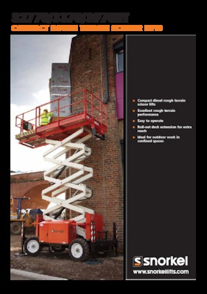 Platforme de ridicare de tip foarfecă pe roți Snorkel S2770RT