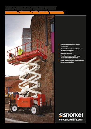 Platforme de ridicare de tip foarfecă pe roți Snorkel S2770RT