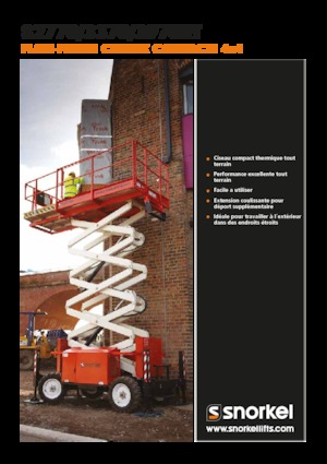 Platforme de ridicare de tip foarfecă pe roți Snorkel S2770RT