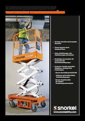 Platforme de ridicare de tip foarfecă pe roți Snorkel S3010P