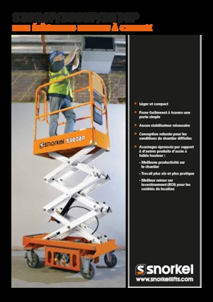 Platforme de ridicare de tip foarfecă pe roți Snorkel S3010P