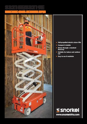 Platforme de ridicare de tip foarfecă pe roți Snorkel S3215E