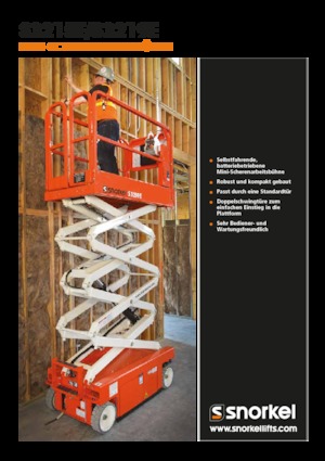 Platforme de ridicare de tip foarfecă pe roți Snorkel S3215E