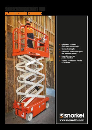 Platforme de ridicare de tip foarfecă pe roți Snorkel S3215E