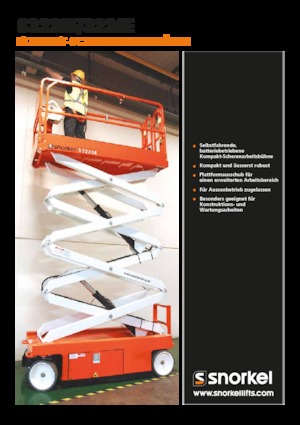 Platforme de ridicare de tip foarfecă pe roți Snorkel S3226E