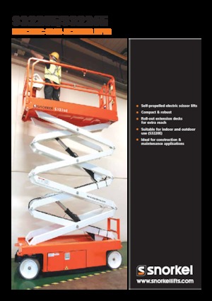 Platforme de ridicare de tip foarfecă pe roți Snorkel S3226E