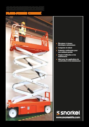 Platforme de ridicare de tip foarfecă pe roți Snorkel S3226E