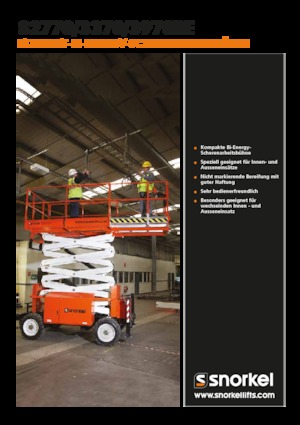 Platforme de ridicare de tip foarfecă pe roți Snorkel S3370BE
