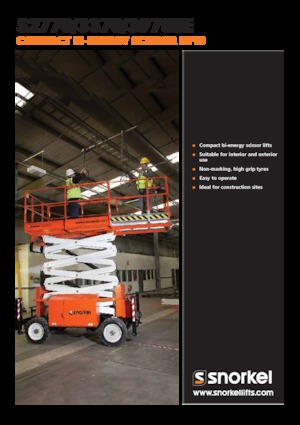 Platforme de ridicare de tip foarfecă pe roți Snorkel S3370BE