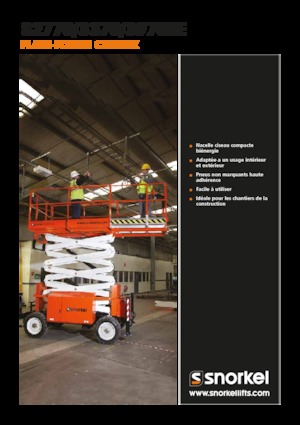 Platforme de ridicare de tip foarfecă pe roți Snorkel S3370BE