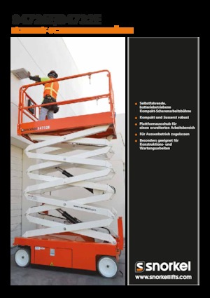 Platforme de ridicare de tip foarfecă pe roți Snorkel S4732E