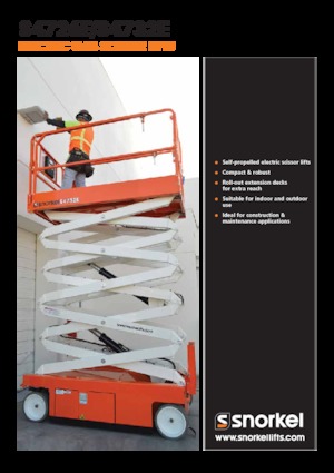 Platforme de ridicare de tip foarfecă pe roți Snorkel S4732E