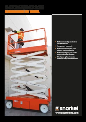 Platforme de ridicare de tip foarfecă pe roți Snorkel S4732E