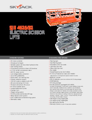 Platforme de ridicare de tip foarfecă pe roți Skyjack SJ III 4632 
