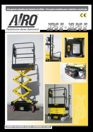 Platforme de ridicare de tip foarfecă pe roți AIRO XP5 E