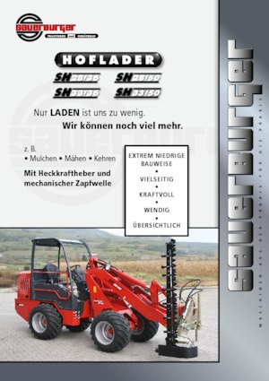 Încărcătoare (pe roți, cu cupă sau furci) Sauerburger SH 33/36